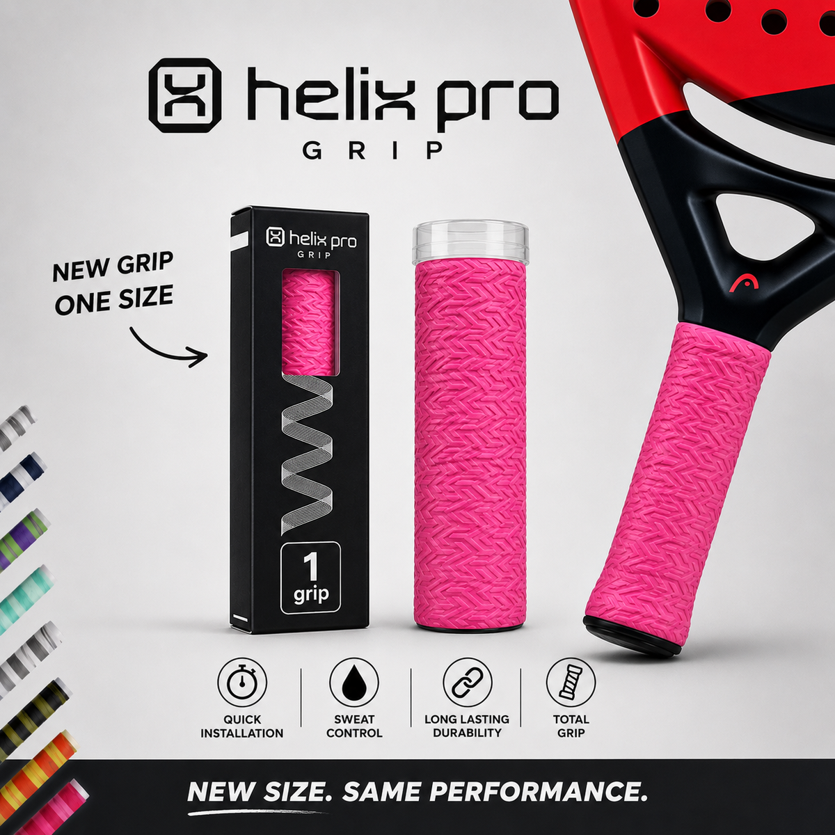 Overgrip de pádel Helix Pro Grip individual de 14,5 cm