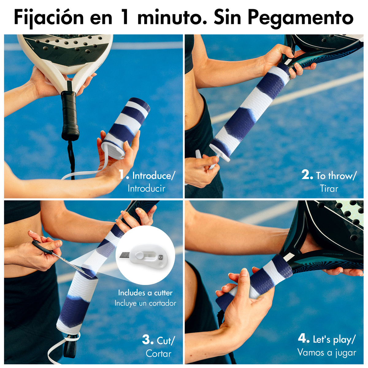 Overgrip de pádel Helix Pro Grip de silicona antisudor