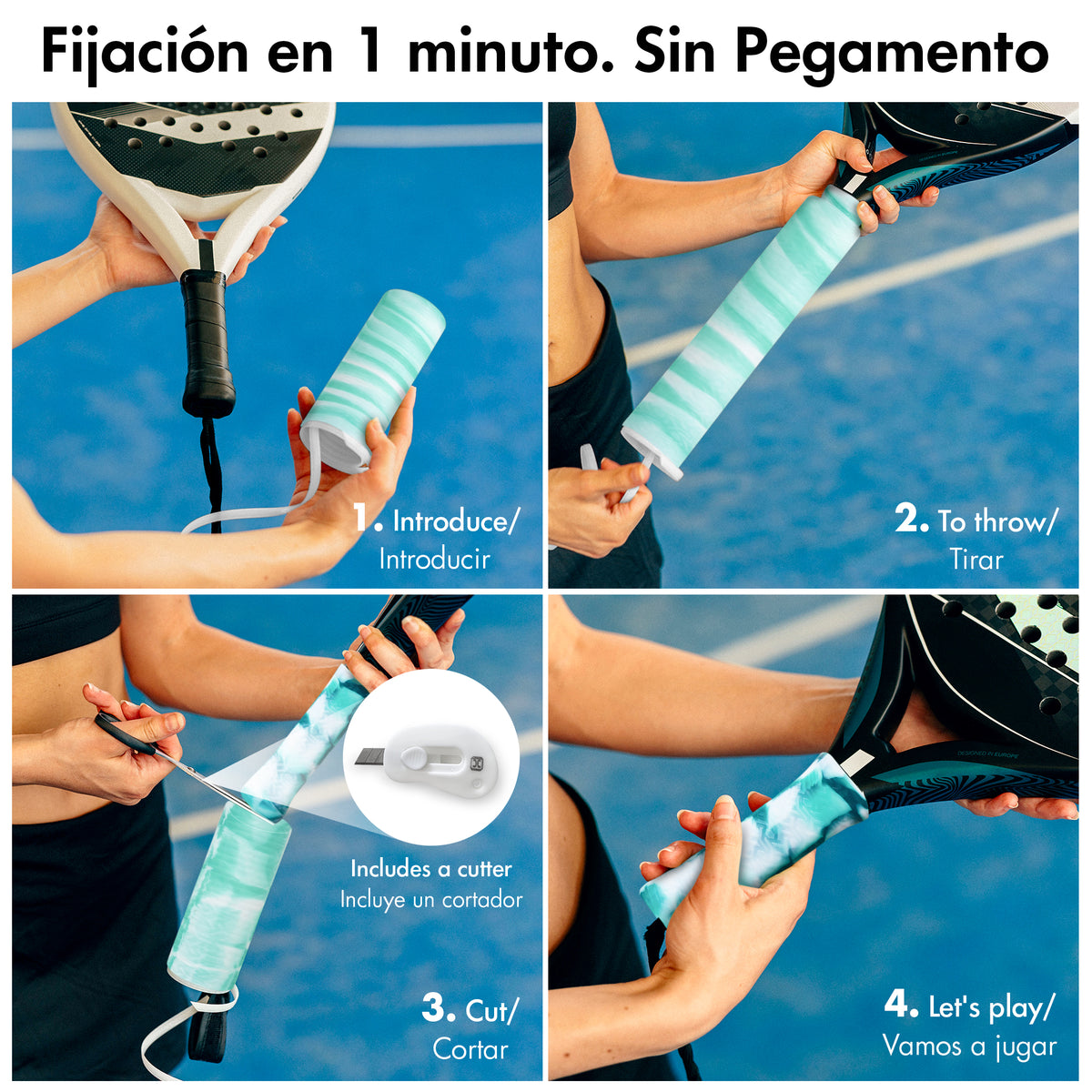 Overgrip de pádel Helix Pro Grip de silicona antisudor