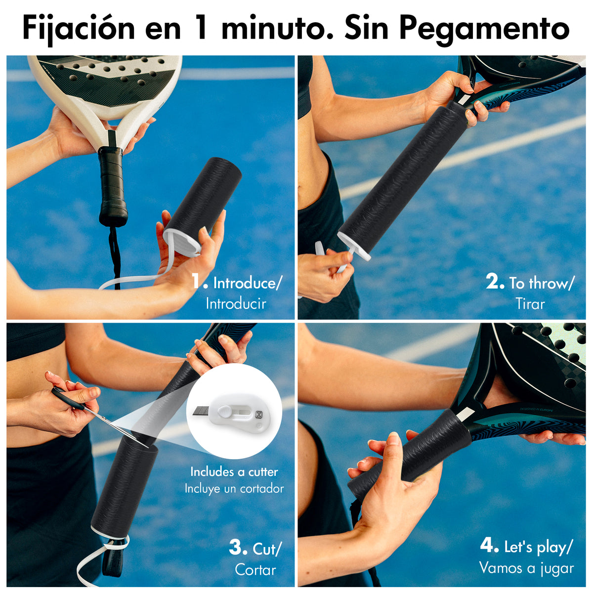 Overgrip de pádel Helix Pro Grip de silicona antisudor