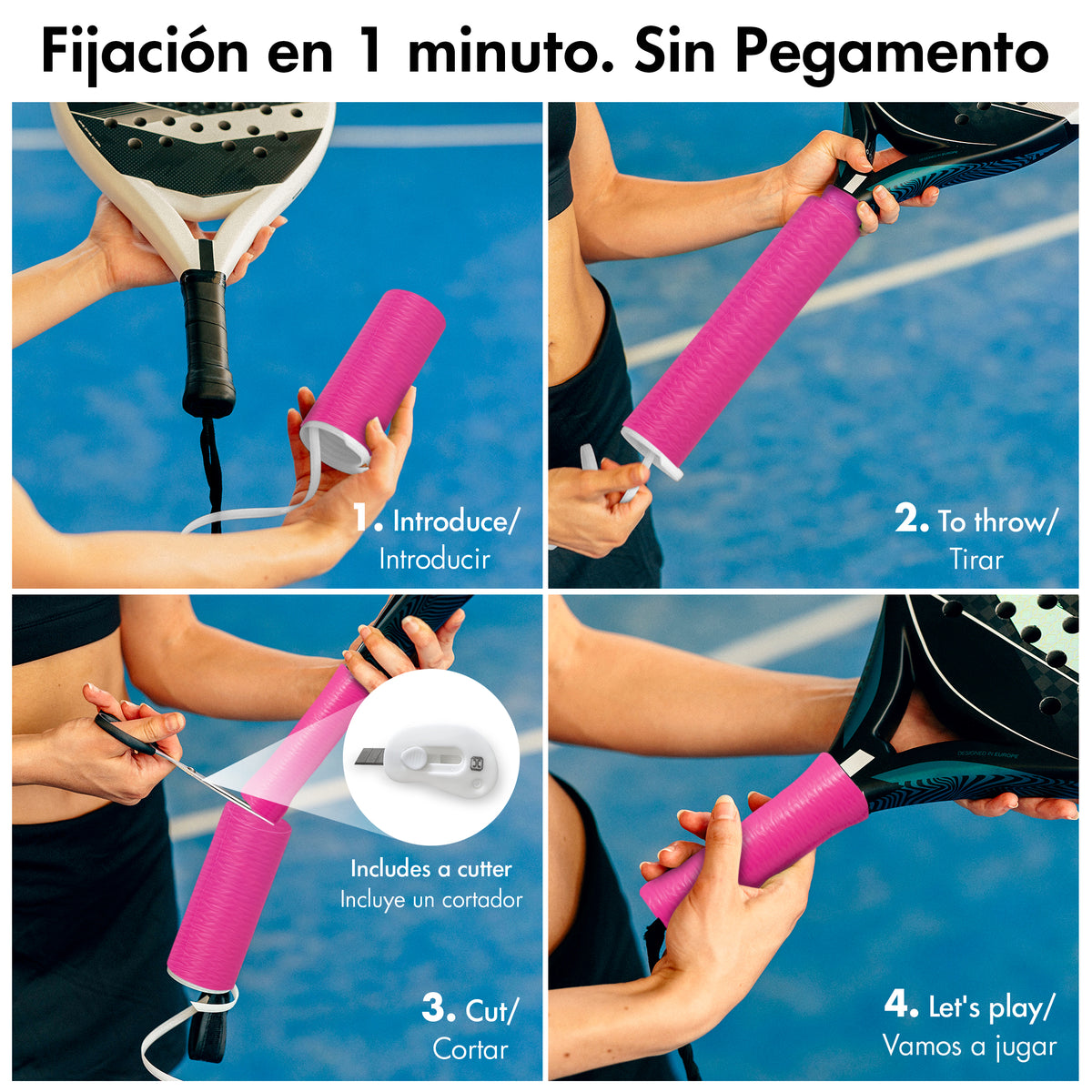 Overgrip de pádel Helix Pro Grip de silicona antisudor