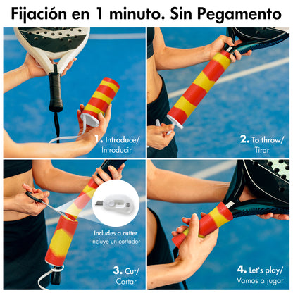 Overgrip de pádel Helix Pro Grip de silicona antisudor