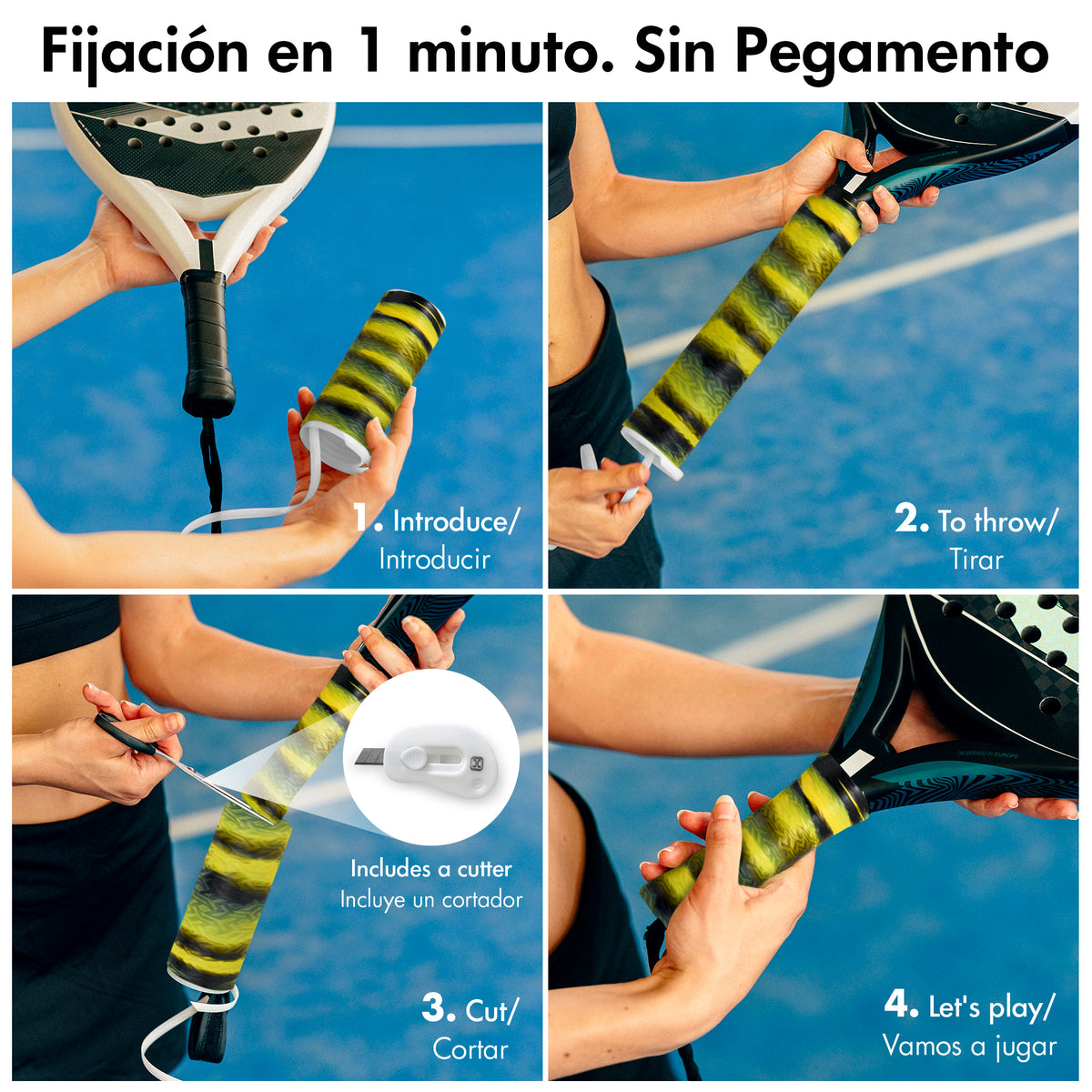 Overgrip de pádel Helix Pro Grip de silicona antisudor