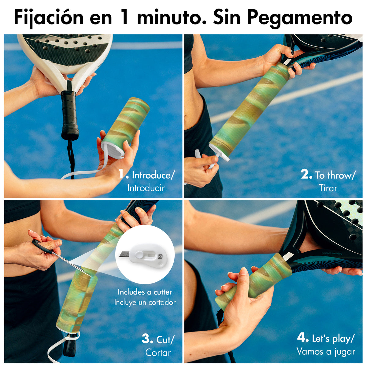 Overgrip de pádel Helix Pro Grip de silicona antisudor