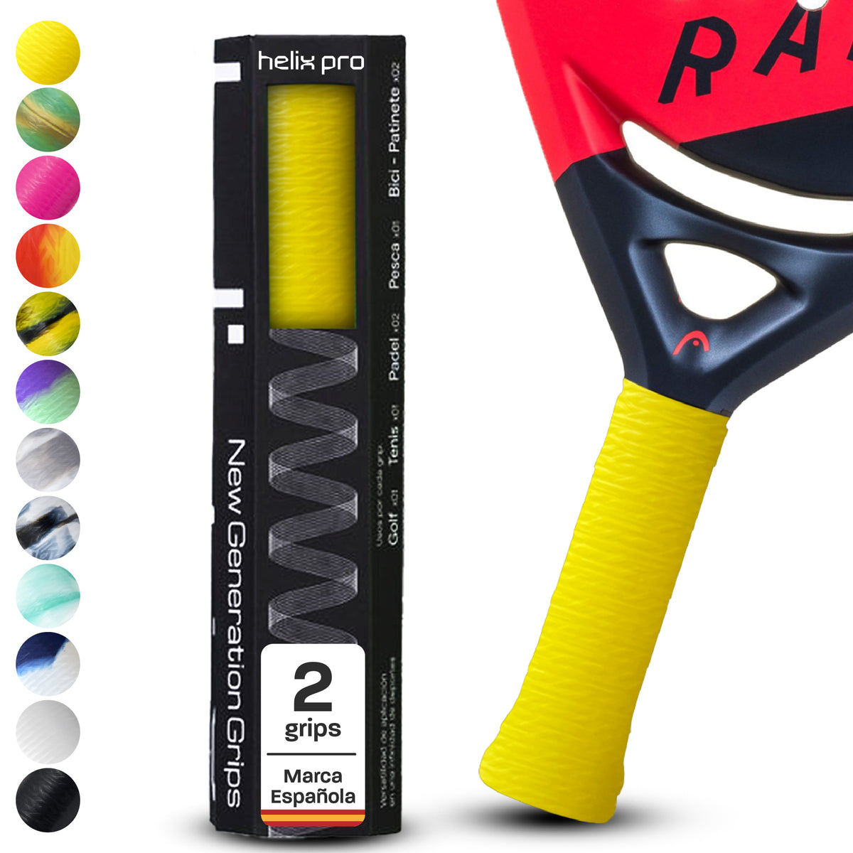 Overgrip de pádel Helix Pro Grip de silicona antisudor