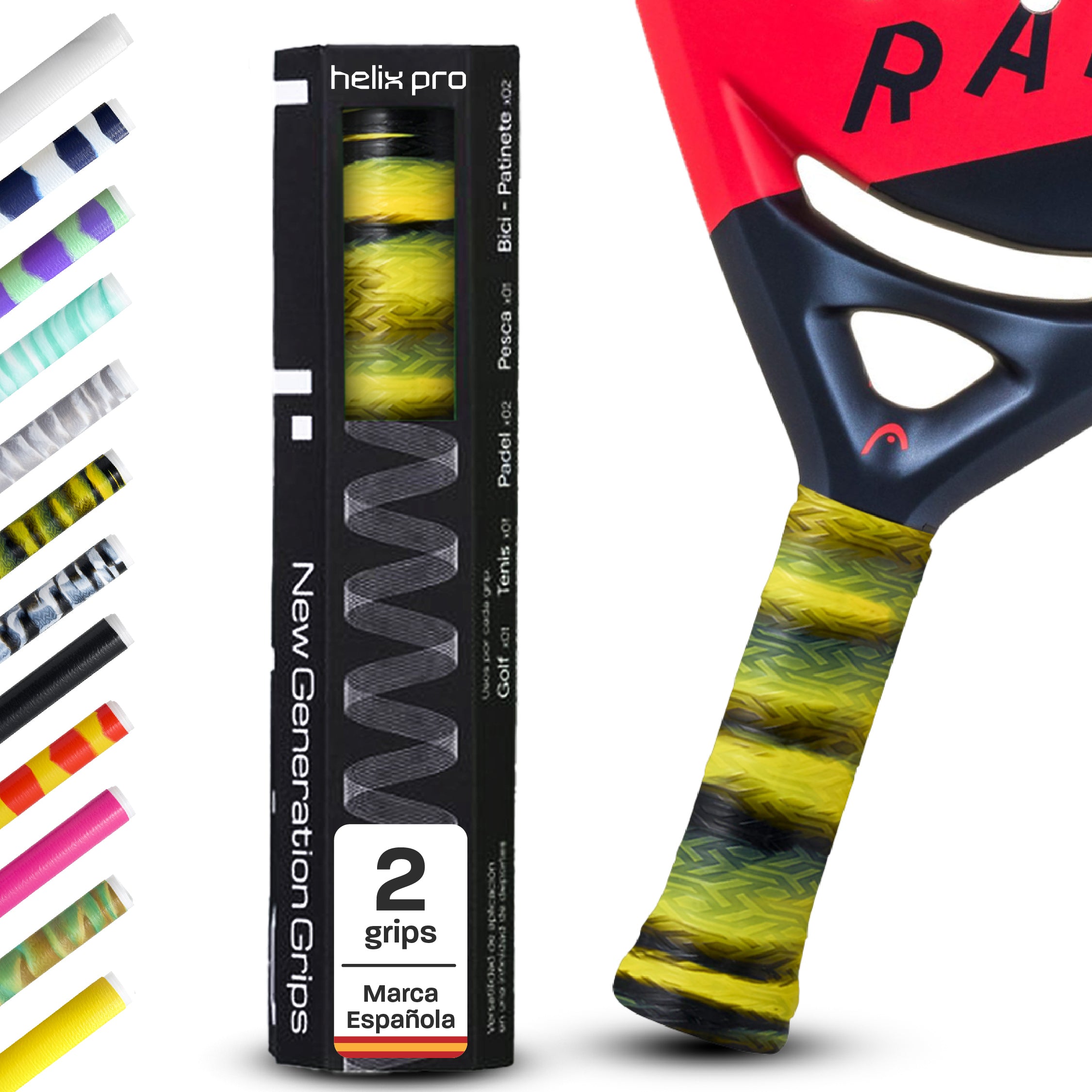 Overgrip de pádel Helix Pro Grip de silicona antisudor