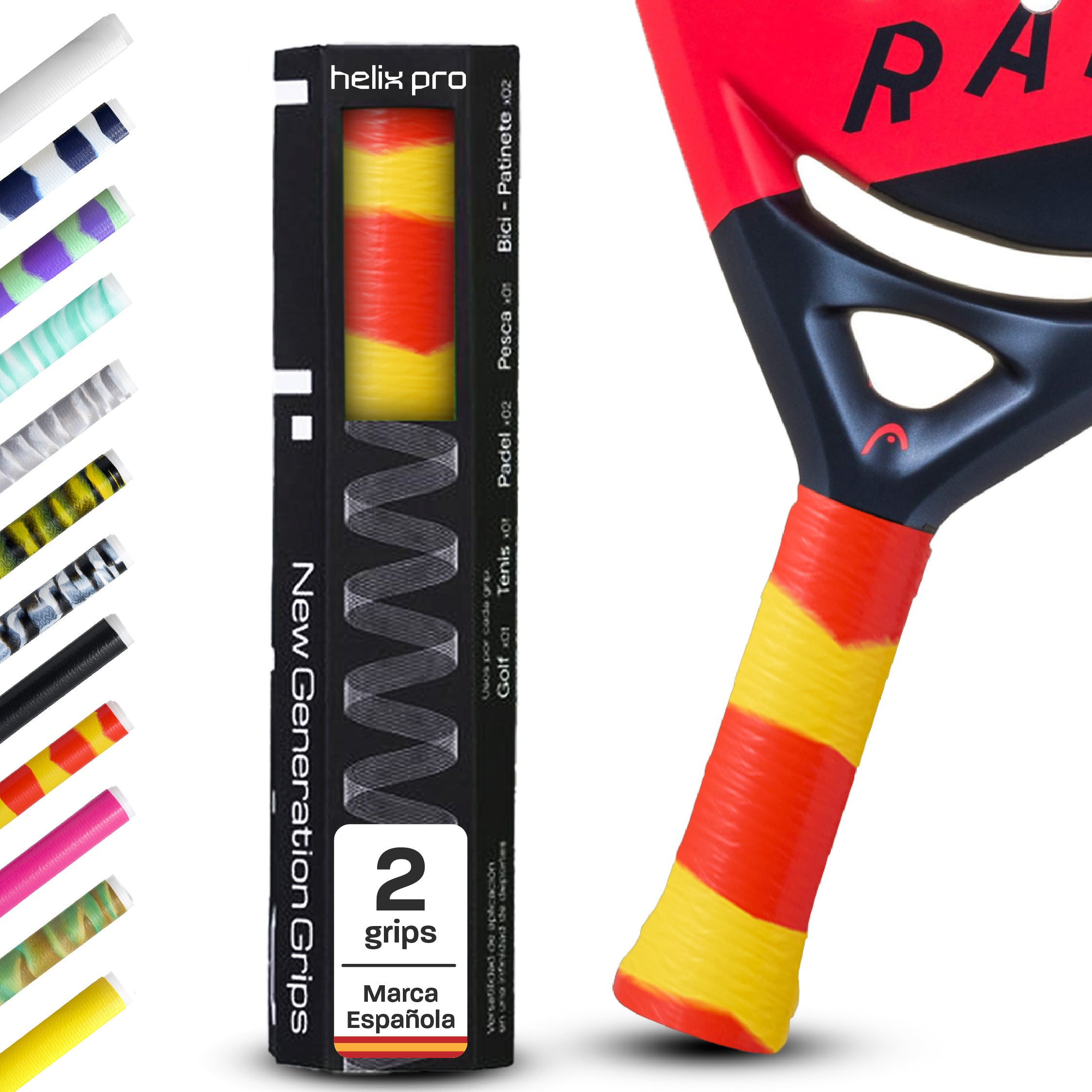 Overgrip de pádel Helix Pro Grip de silicona antisudor