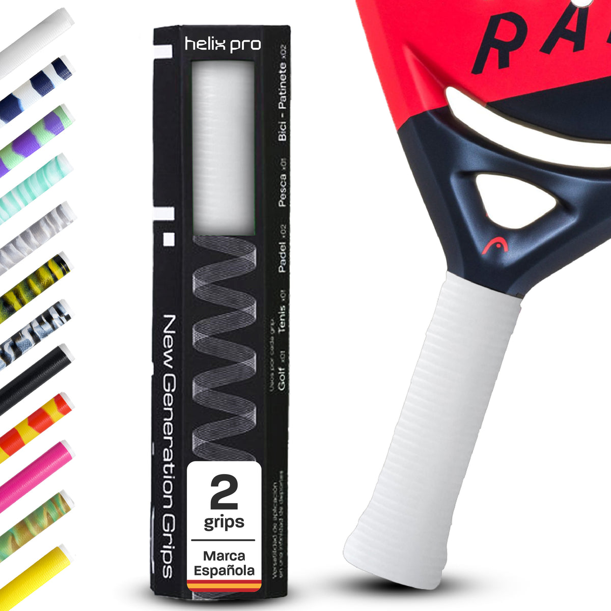 Overgrip de pádel Helix Pro Grip de silicona antisudor