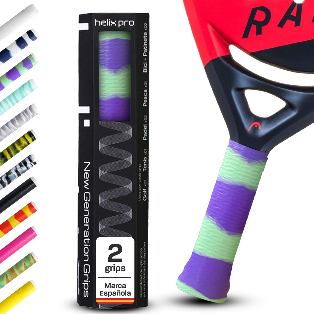 Overgrip de pádel Helix Pro Grip de silicona antisudor
