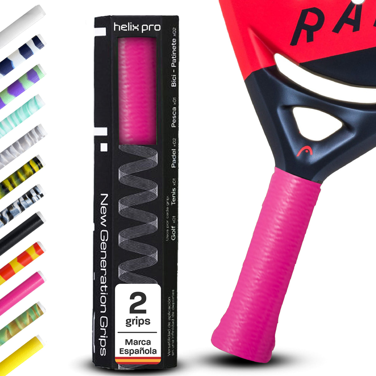 Overgrip de pádel Helix Pro Grip de silicona antisudor
