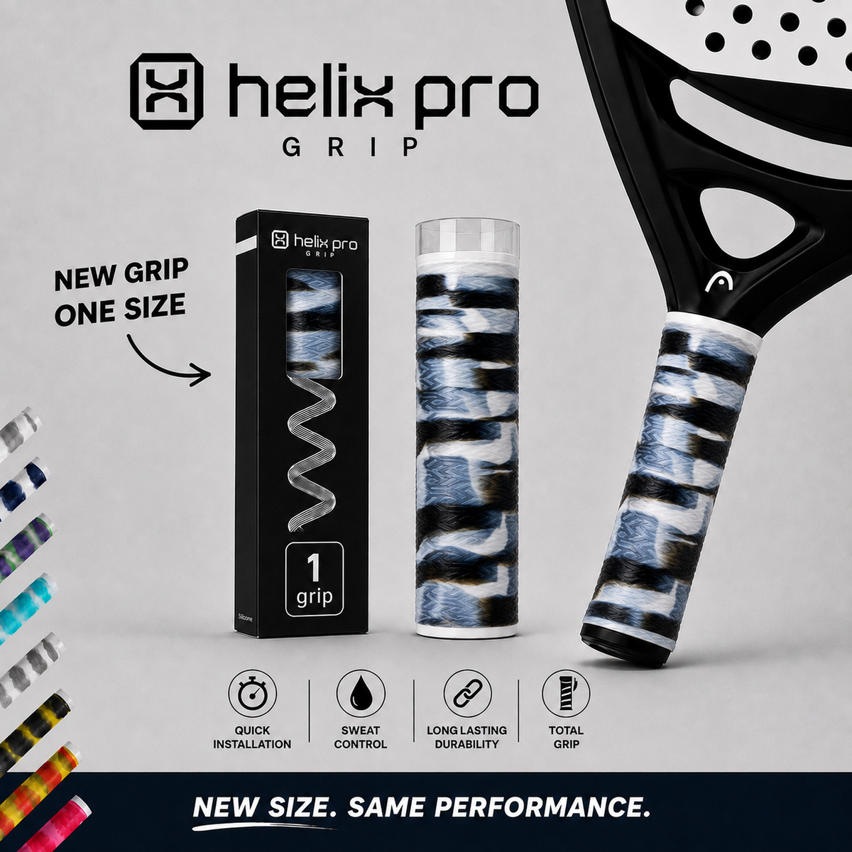 Overgrip de pádel Helix Pro Grip individual de 14,5 cm