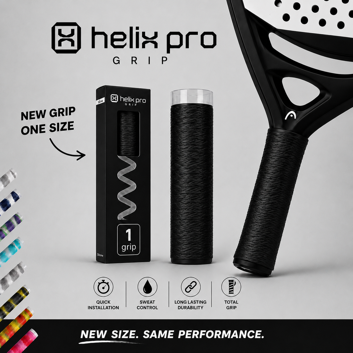 Overgrip de pádel Helix Pro Grip individual de 14,5 cm