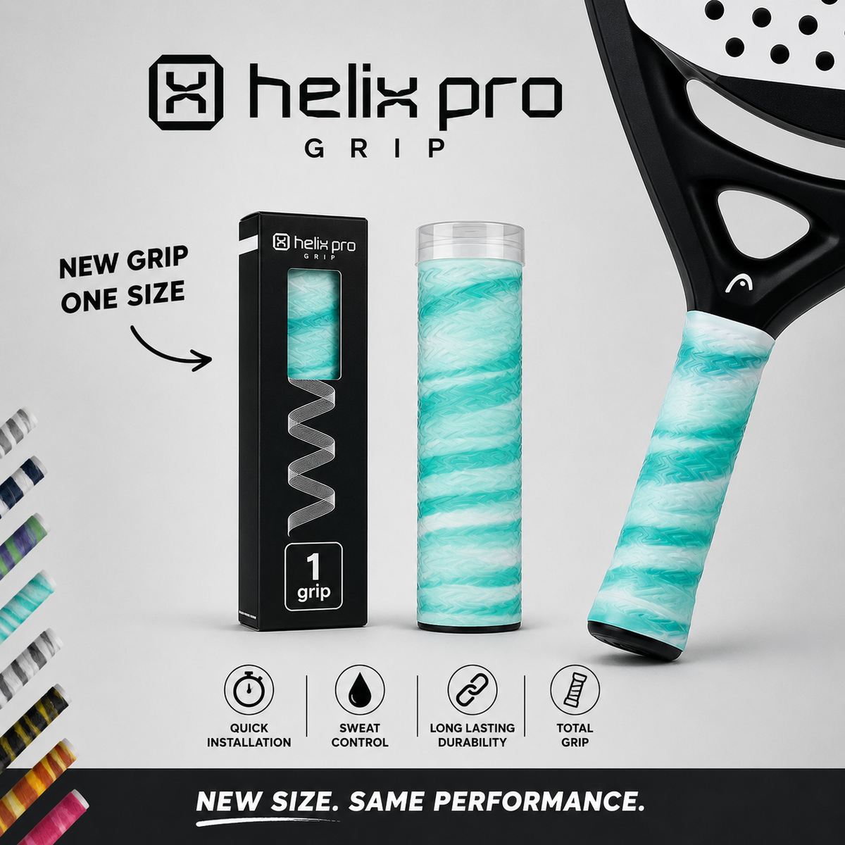 Overgrip de pádel Helix Pro Grip individual de 14,5 cm